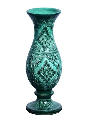 شیپوری پایه دار نقاشی هندسی برجسته